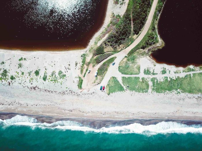 Boondocking on deserted beaches of Cape-Breton