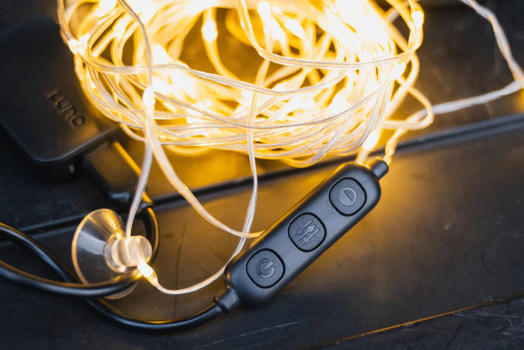 vanlife kit car camping essentials lights