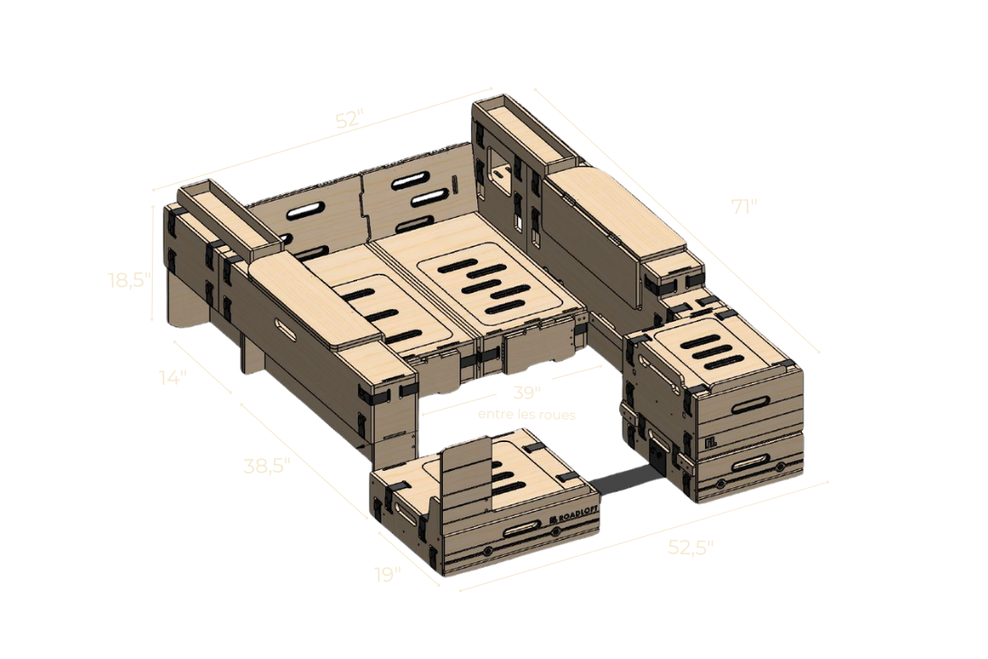 removable truck bed sleeping platform