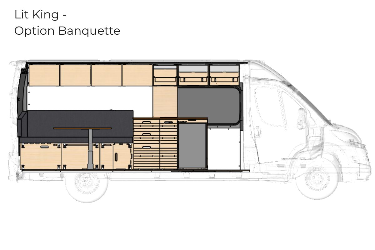 Aménagement Camper Van RAM ProMaster - Modèle 159 extended