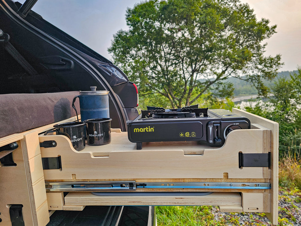 vanlife kit car camping essentials kitchen