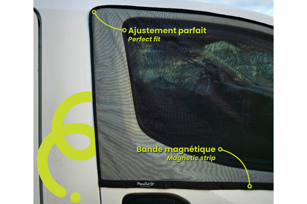 Moustiquaires amovibles compacts Peace Out