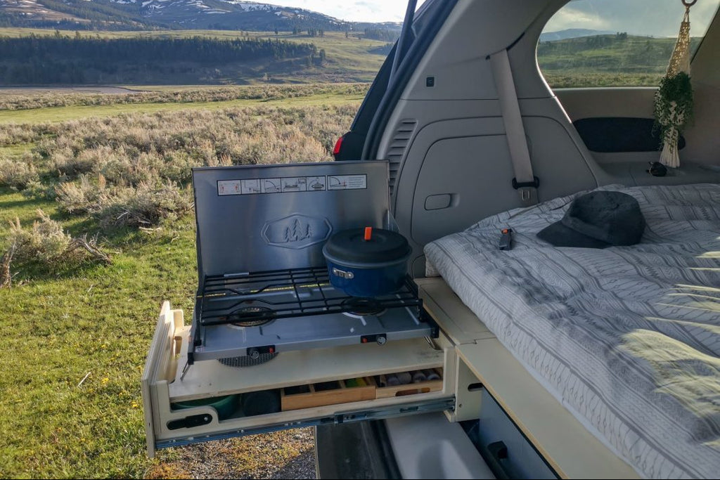 vanlife kit car camping essentials kitchen