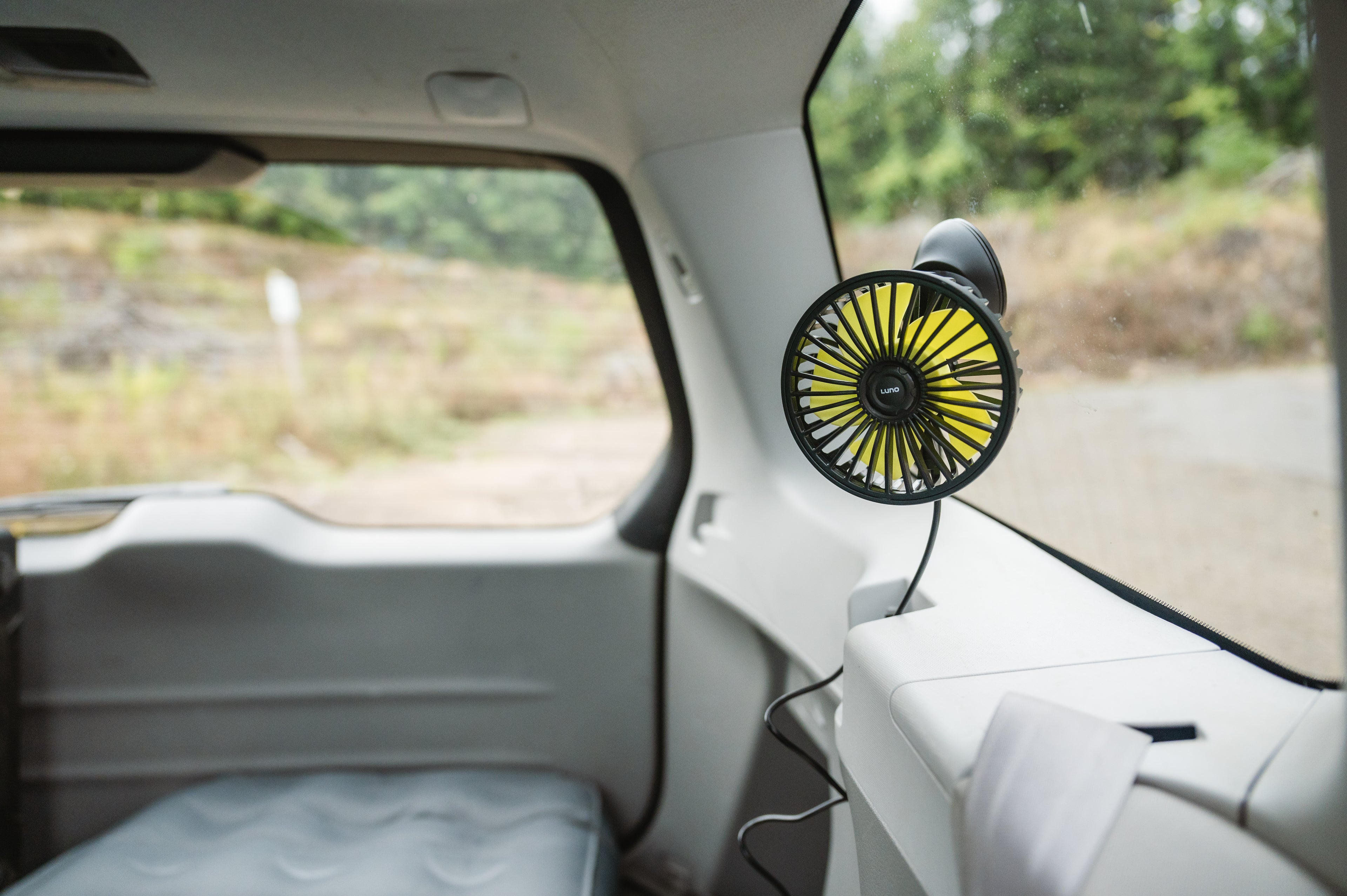 vanlife kit car camping essentials fan