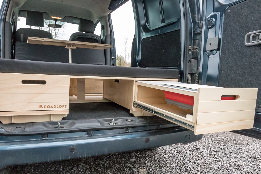 Habitat Kits, DIY Transit Van Build Kits, Drop in Camping Modules