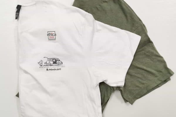 T-shirt Roadloft fabriqué au Québec- blanc