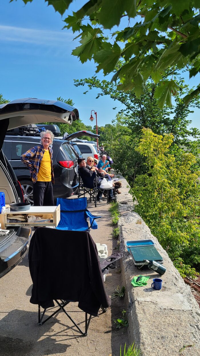 Boondocking with the roadlofters at Ile d'Orléans