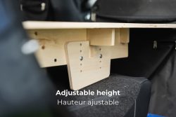 Adjustable height of the hatchback car camper conversion kit by Roadloft