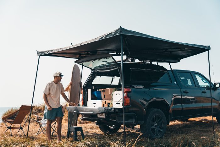 Roadloft overlanding pickup kit, designed for rugged adventures and off-road exploration.