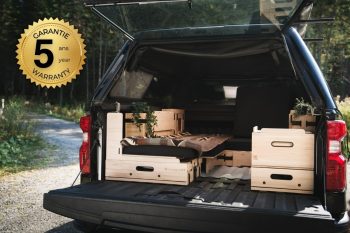 Truck camper conversion kit by Roadloft