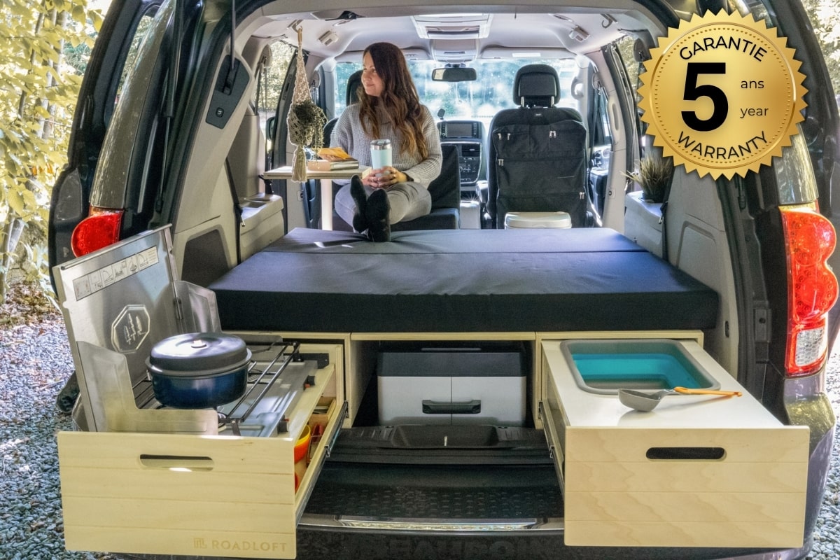 Solo Dodge Grand Caravan camper conversion kit by Roadloft