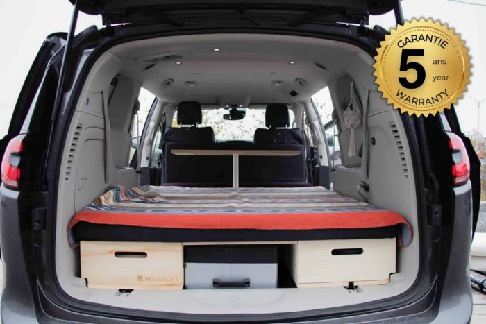 Chrysler Pacifica camper conversion kit by Roadloft