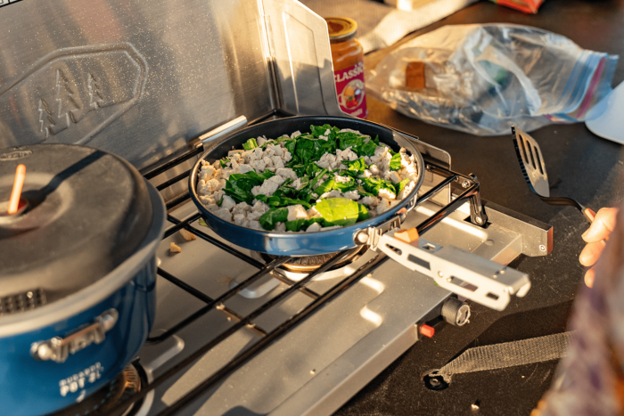 Compact and practical cookware set and cooking accessories for car camping