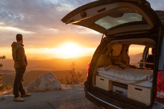 Turn your minivan into a camper with the Roadloft all-in-one conversion kit